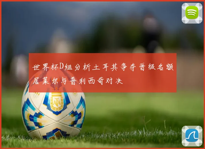 世界杯D组分析土耳其争夺晋级名额居莱尔与普利西奇对决